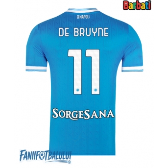 SSC Napoli Kevin De Bruyne #11 Tricou Fotbal Replică 2025-26 Barbati Acasa